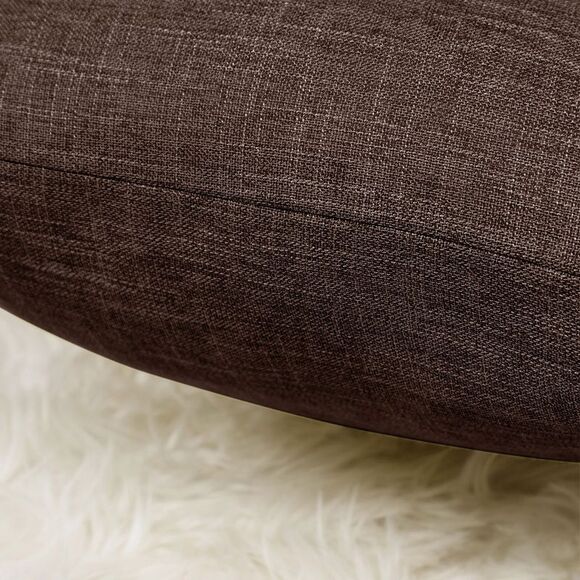 2pcs Linen Throw Pillow Covers Blank Cotton Square Cushion Cover Brown - Picture 6 of 6